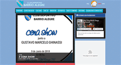 Desktop Screenshot of clubbarrioalegre.com.ar